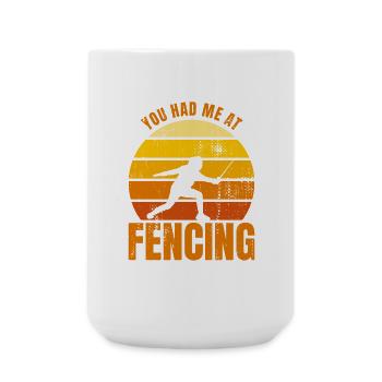 Fencing Joke - Large Mug 440 ml - white - Front