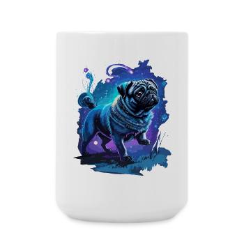 Carlin mignon Art des chiens enchanteurs - Grande tasse 440 ml - blanc - Devant