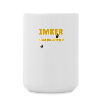 Imker - weil Bienenflüsterer kein offizieller Job - Große Tasse 440 ml - Weiß - Vorne