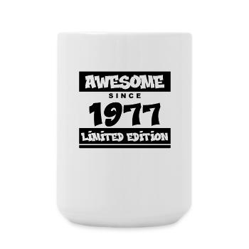 1977 - Jahrgang 1977 - Fantastisch seit 1977 - Große Tasse 440 ml - Weiß - Vorne