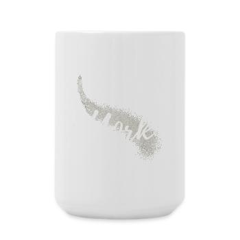 Motivierende New York Skyline Schriftart - Große Tasse 440 ml - Weiß - Vorne