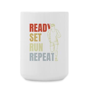 Répétition d’exécution prédéfinie - Grande tasse 440 ml - blanc - Devant