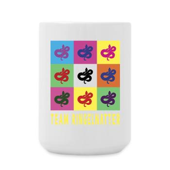 Team grass snake - Large Mug 440 ml - white - Front