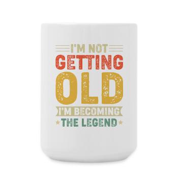 Retro Style Legendary Anniversary - Large Mug 440 ml - white - Front