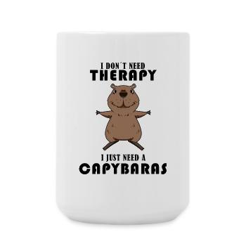 Capybara Wasserschwein Capybaras - Large Mug 440 ml - white - Front