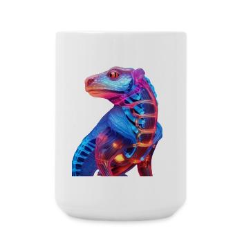 Dragon illuminé au néon - Grande tasse 440 ml - blanc - Devant