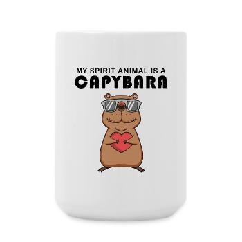 Capybara Wasserschwein Capybaras - Large Mug 440 ml - white - Front
