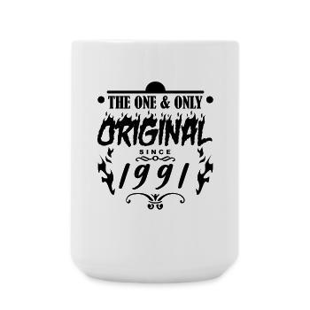 1991 - Baujahr 1991 - Jahrgang 1991 - Große Tasse 440 ml - Weiß - Vorne