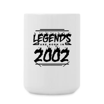 Legende 2002 - Jahrgang 2002 - Baujahr 2002 - Große Tasse 440 ml - Weiß - Vorne