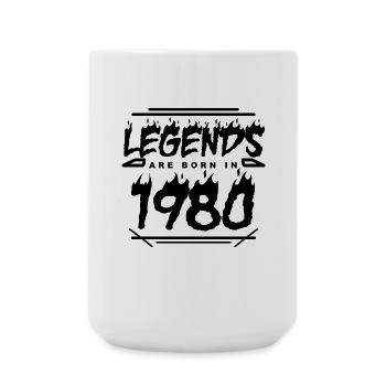 Legend 1980 - Born 1980 - Built in 1980 - Large Mug 440 ml - white - Front