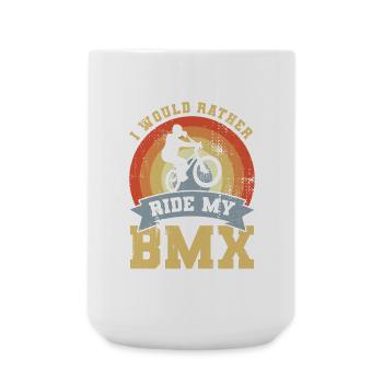 BMX motivation - Large Mug 440 ml - white - Front