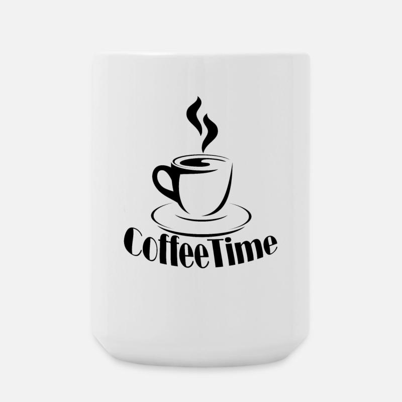 L’heure du café - Grande tasse 440 ml - blanc