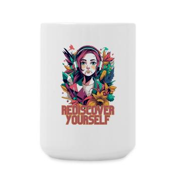 Redécouvrez-vous - Graphique esthétique tendance - Grande tasse 440 ml - blanc - Devant