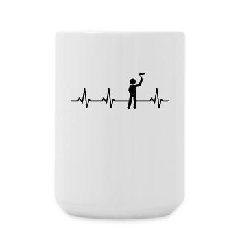 Funny Painter - Large Mug 440 ml - white - Front