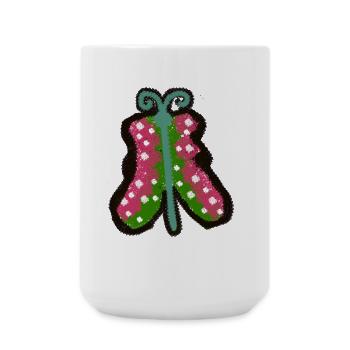 Été Papillon Insecte Insecte Papillon Enfant - Grande tasse 440 ml - blanc - Devant