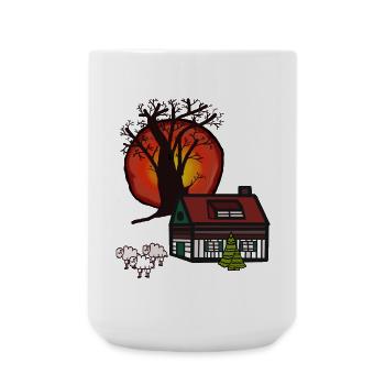 Baltic Sea North Sea Coast Village Nordic Village Country - Large Mug 440 ml - white - Front