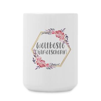 Dolmetscherin Übersetzerin Dolmetschen Geschenk - Große Tasse 440 ml - Weiß - Vorne