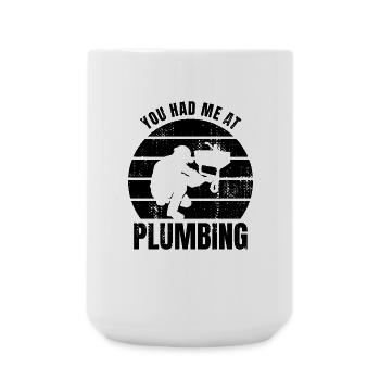Amateur de plombier - Grande tasse 440 ml - blanc - Devant