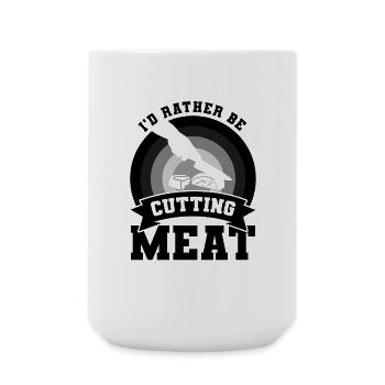 Funny Butcher Saying - Large Mug 440 ml - white - Front