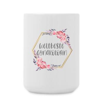 Gynäkologin Ärztin Doktorin Beruf Geschenk - Große Tasse 440 ml - Weiß - Vorne