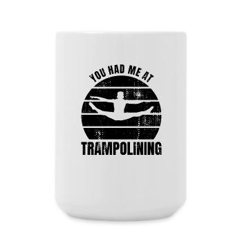 Trampoline Saying - Large Mug 440 ml - white - Front