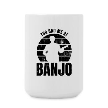 Banjo Player Saying - Large Mug 440 ml - white - Front