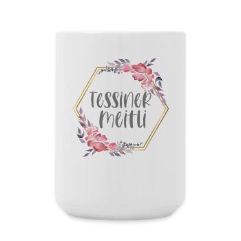 Schweiz Tessin Mädchen Heimat Geschenk - Große Tasse 440 ml - Weiß - Vorne