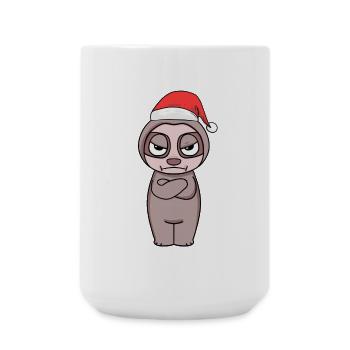 Sloth Christmas - Large Mug 440 ml - white - Front