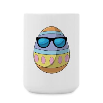 Lunettes de soleil de Pâques Easter Egg - Grande tasse 440 ml - blanc - Devant