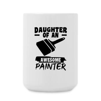 Painter Girl - Large Mug 440 ml - white - Front