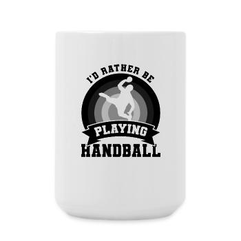 Handballer Witz - Große Tasse 440 ml - Weiß - Vorne