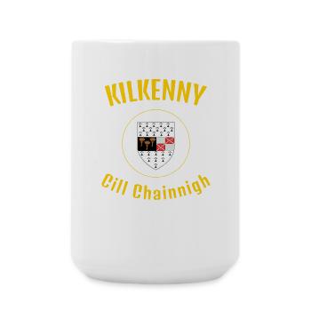 Kilkenny Cill Chainnigh Design Ireland with Crest - Large Mug 440 ml - white - Front