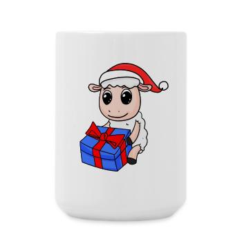 Noël de mouton - Grande tasse 440 ml - blanc - Devant