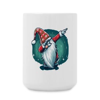 Dabbing Christmas Gnome - Large Mug 440 ml - white - Front