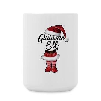 Christmas Mulled Wine Elf - Large Mug 440 ml - white - Front
