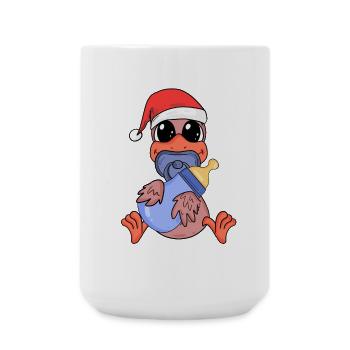 Chicken Baby Christmas - Large Mug 440 ml - white - Front