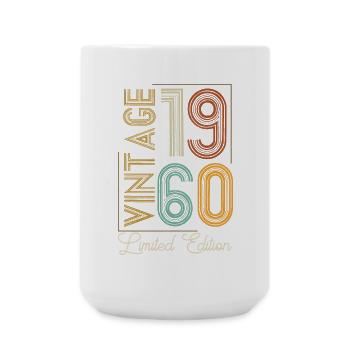 Vintage, 1960er Jahre, limitierte Auflage, perfekt gereift - Große Tasse 440 ml - Weiß - Vorne