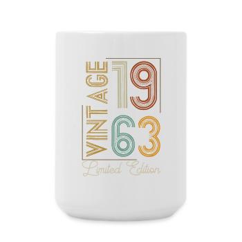 Vintage 1963 Limitierte Auflage bis zur Perfektion gereift - Große Tasse 440 ml - Weiß - Vorne