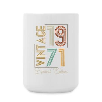 Vintage 1971 Limited Edition Aged to Perfection - Large Mug 440 ml - white - Front