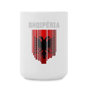 Drapeau albanais, fierté albanaise - Grande tasse 440 ml - blanc - Devant