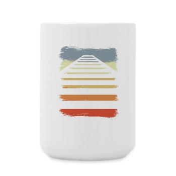 Bahngleise - Große Tasse 440 ml - Weiß - Vorne