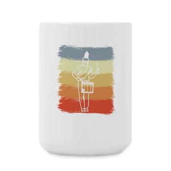 marching band - Large Mug 440 ml - white - Front