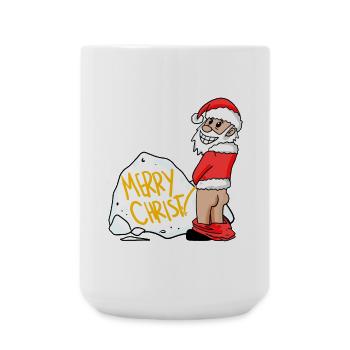 Père Noël Drôle - Grande tasse 440 ml - blanc - Devant