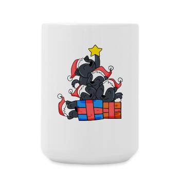 Skunk Christmas Tree Christmas - Large Mug 440 ml - white - Front