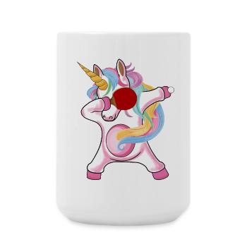 Unicorn Unicorn with Table Tennis Racket for - Large Mug 440 ml - white - Front