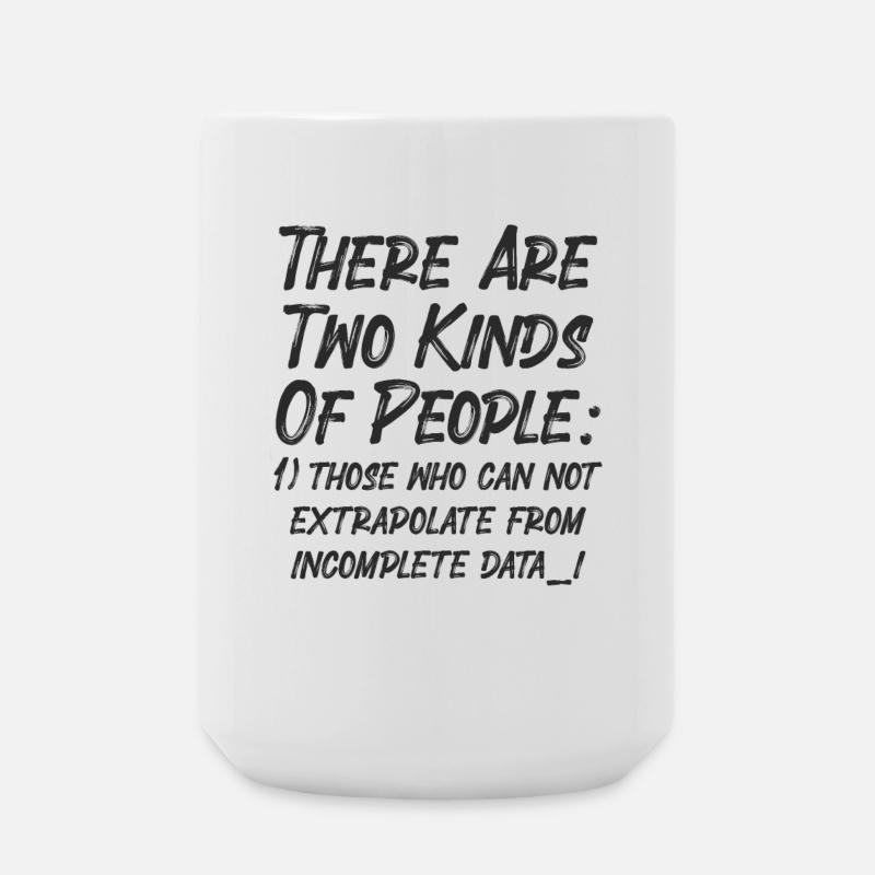 Incomplete Data Funny Science Nerd - Large Mug 440 ml - white