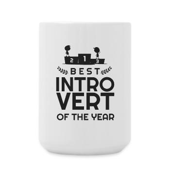 If you are an introvert - take it!! - Large Mug 440 ml - white - Front