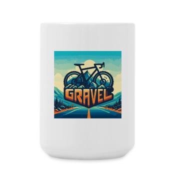 T-shirt GRAVEL - Grande tasse 440 ml - blanc - Devant
