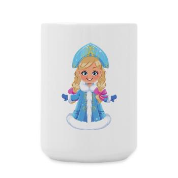 Ded Moroz Snegourotchka, Père Noël russe - Grande tasse 440 ml - blanc - Devant