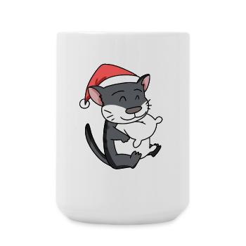 Cat, Cute, Norwegian Forest Cat - Large Mug 440 ml - white - Front